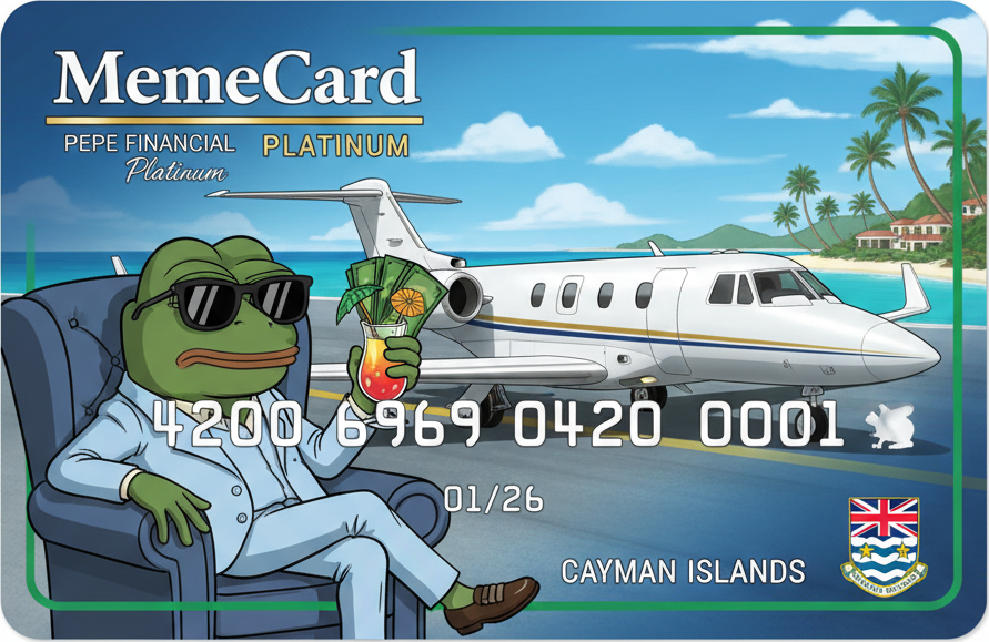 Memecard credit card artwork