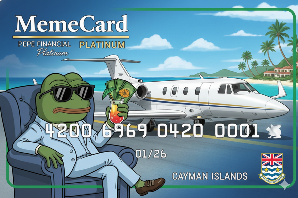 Memecard credit card artwork